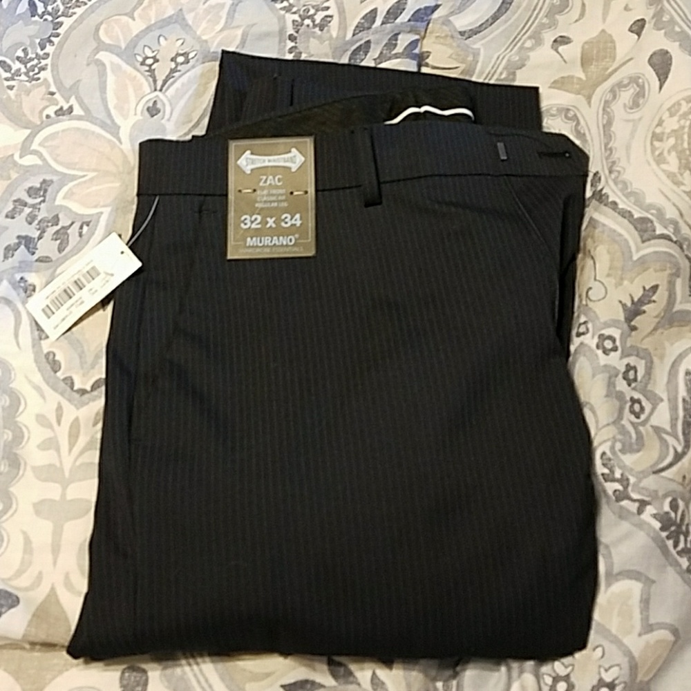 Men's pinstripe dress pants